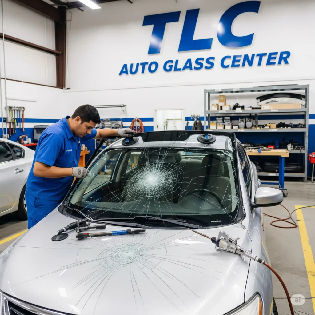 Nissan Windshield Replacement in Texas with tlc auto glass center
