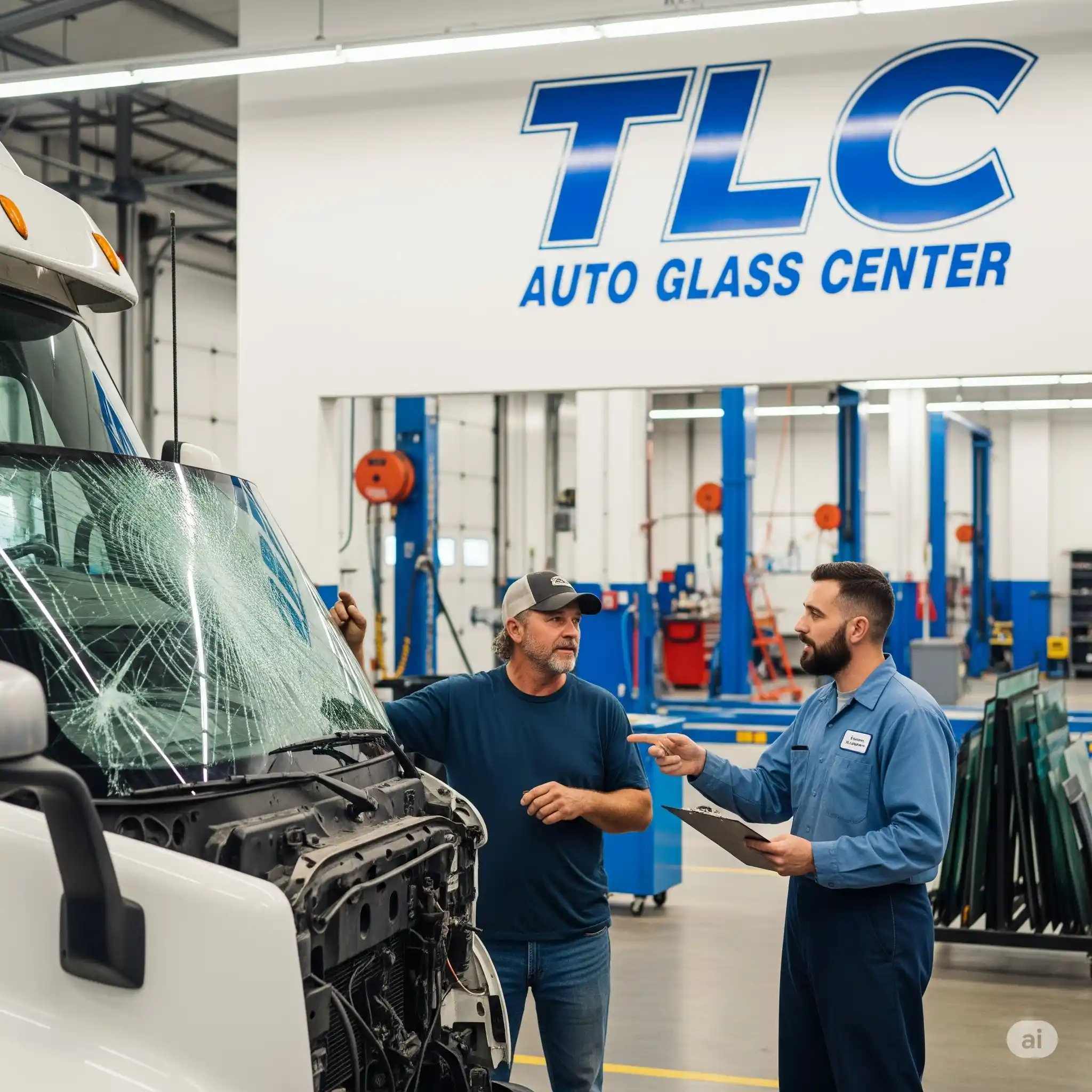Semi Truck Windshield Replacement houston tx with tlc auto glass center