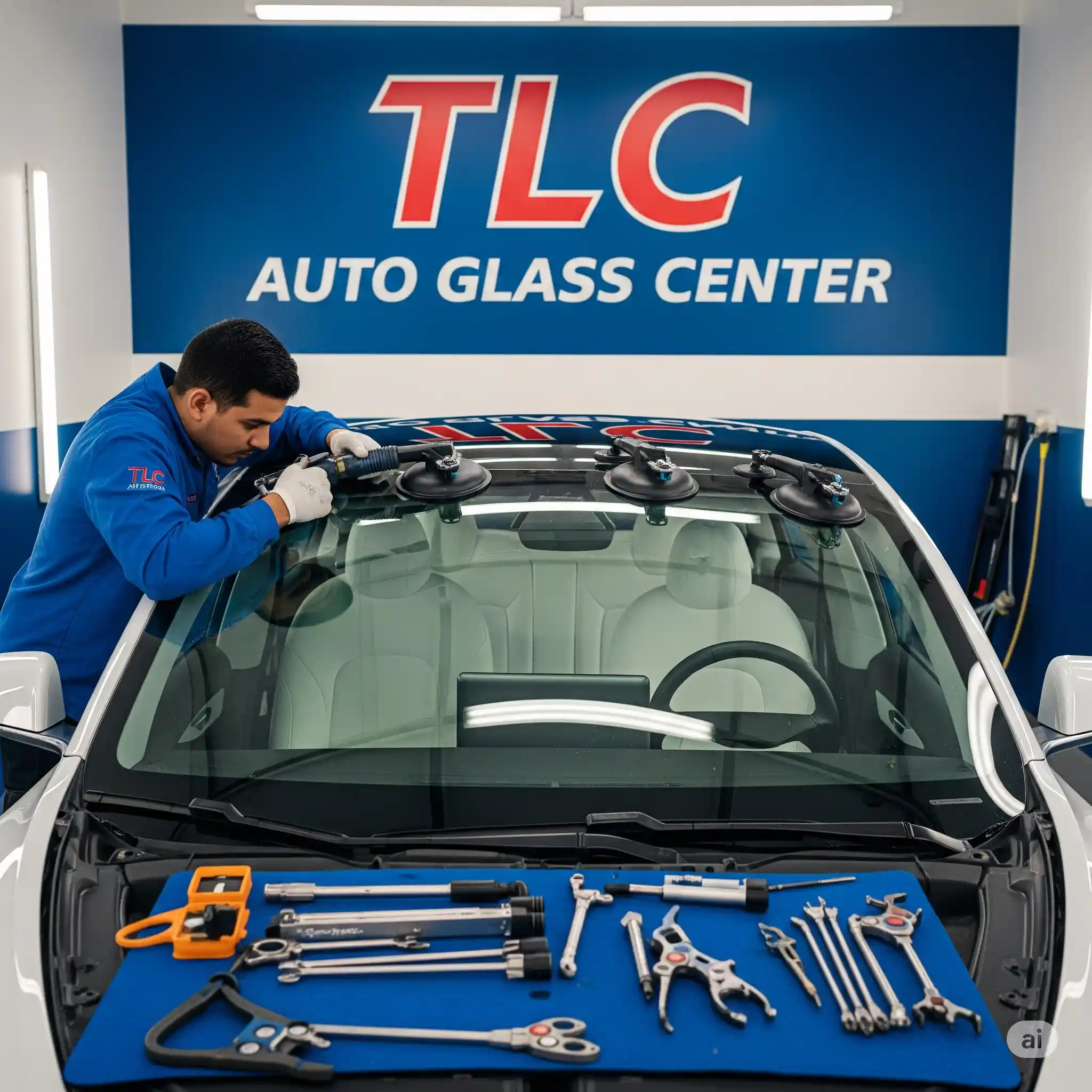 Tesla Windshield Replacement in Texas with tlc auto glass expert