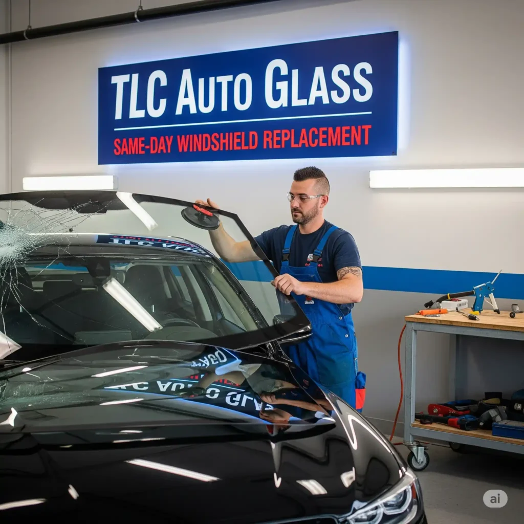same-day windshield replacement with tlc auto glass center in texas